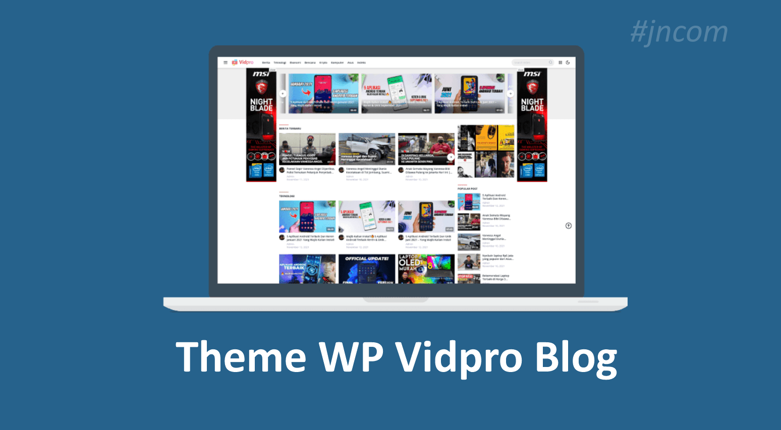 Vidpro WordPress Theme Video Blog